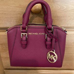 Michael Kors Ciara XS Mini Crossbody in Magenta/Burgundy/Purple
